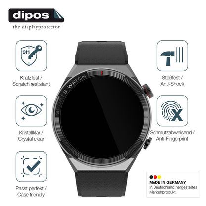 2x Screen Protector for Watchmark Maverick Flexible Glass 9H dipos