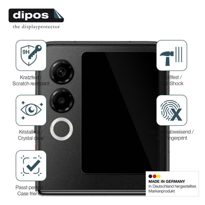 2x Screen Protector for Nubia ZTE Flip 2 5G Außenseite Flexible Glass 9H dipos