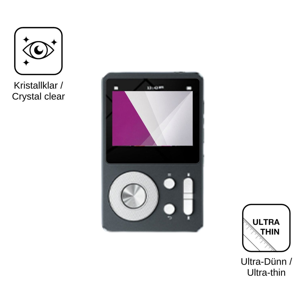 4x Screen Protector for Aiandcc M28 Protection Crystal Clear dipos