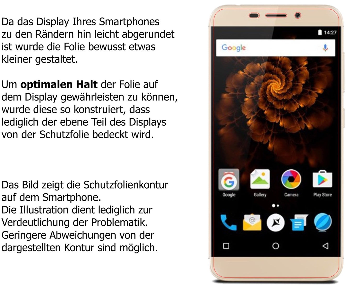 Dünne und klare Folie passend zugeschnitten für Allview X4 Soul Mini