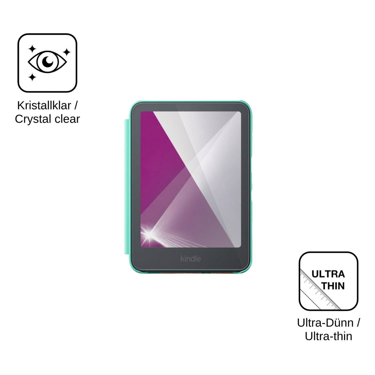 2x Screen Protector for Amazon Kindle Colorsoft Kids 2026 Protection Crystal Clear dipos
