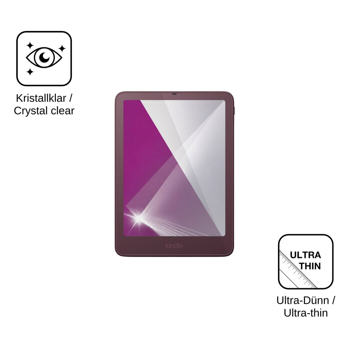 2x Screen Protector for Amazon Kindle Colorsoft Signature Edition 2026 Protection Crystal Clear dipos