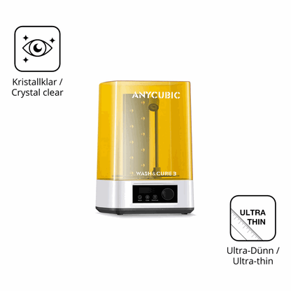 Dünne und klare Folie passend zugeschnitten für Anycubic Wash Cure 3 Plus