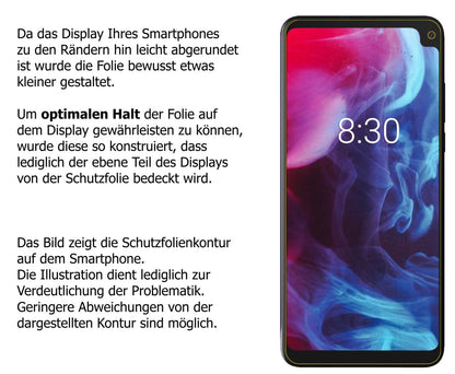 Dünne und klare Folie passend zugeschnitten für Archos Oxygen 68XL