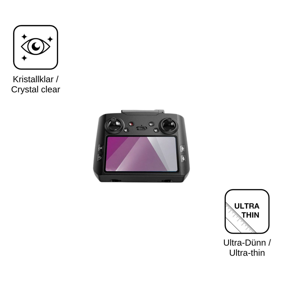 2x Screen Protector for AVIALOGIC G10 Remote Protection Crystal Clear dipos