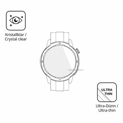 Dünne und klare Folie passend zugeschnitten für Beafon Smartwatch 601