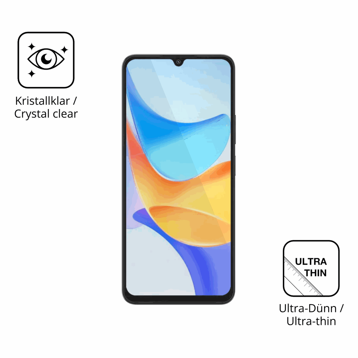 Dünne und klare Folie passend zugeschnitten für Blackview Shark 6Kamera-Linse