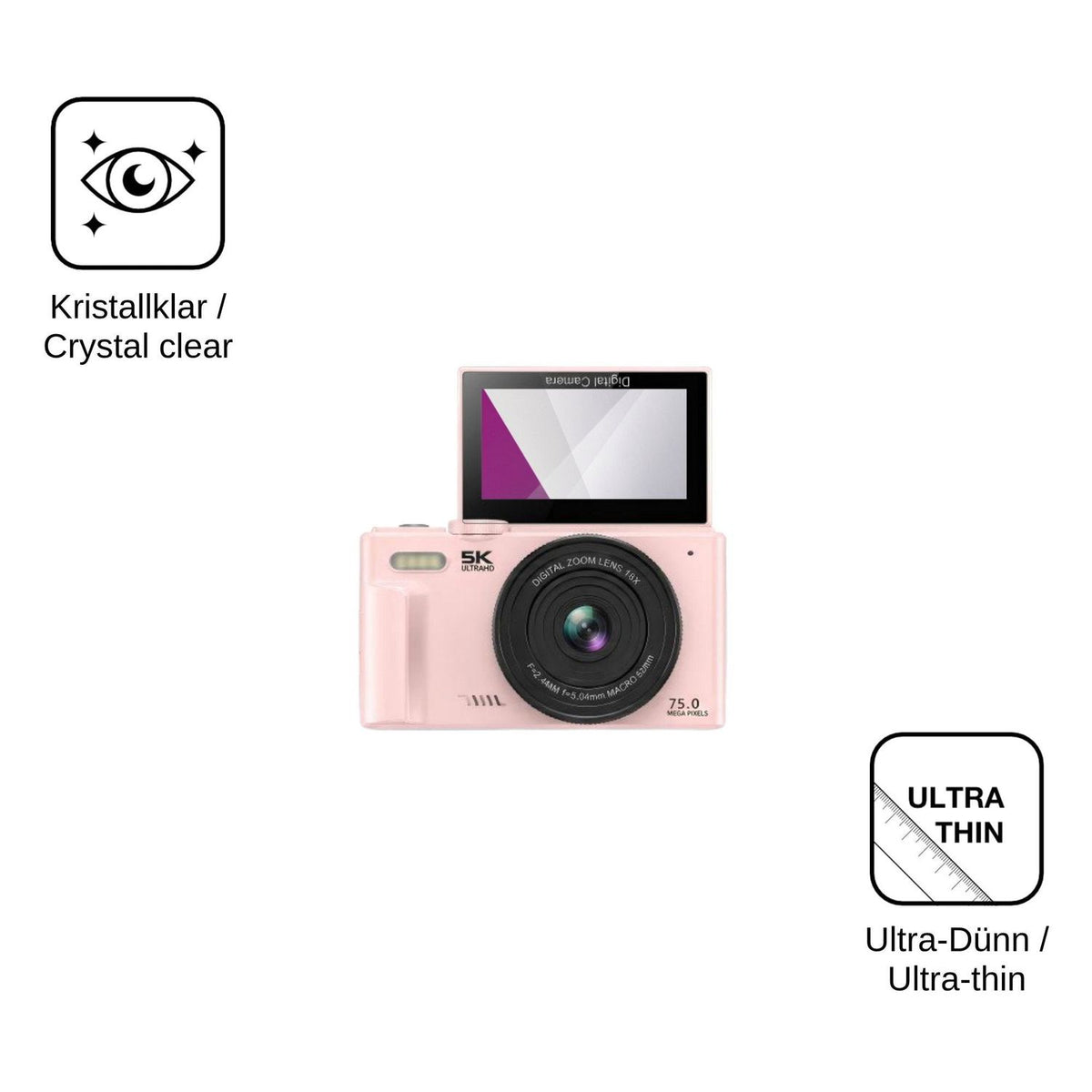 4x Screen Protector for Camtryzine WD08 5K 75MP Protection Crystal Clear dipos