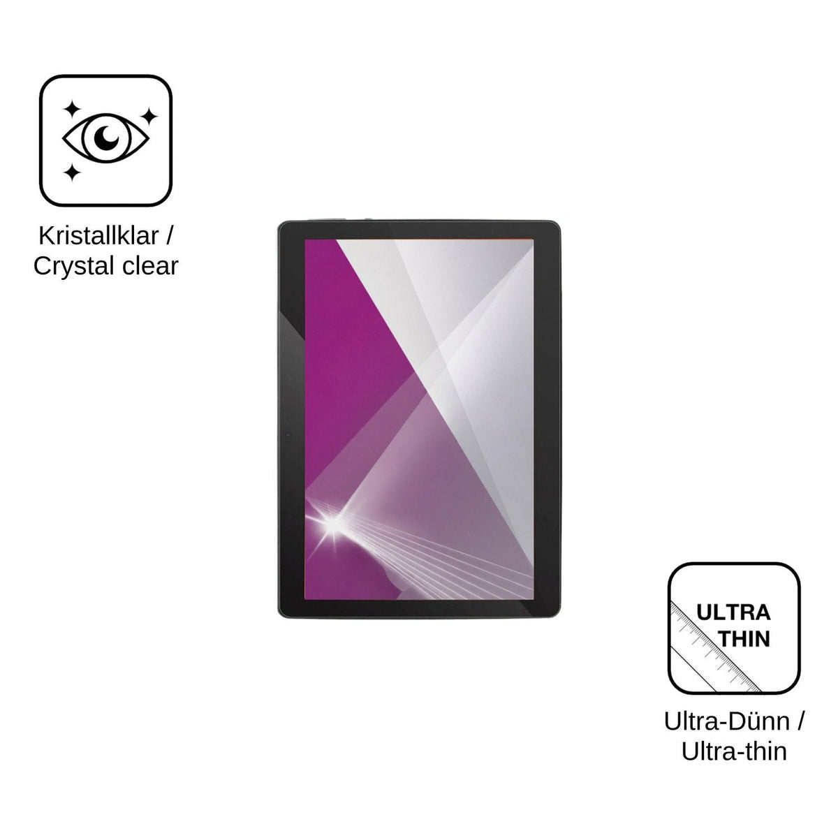 2x Screen Protector for Danew DSlide 1018 Protection Crystal Clear dipos