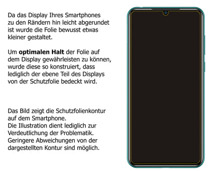 Dünne und klare Folie passend zugeschnitten für Doogee N20 Pro