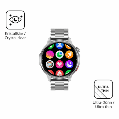Dünne und klare Folie passend zugeschnitten für Fitdafit 1.52 Zoll Smartwatch