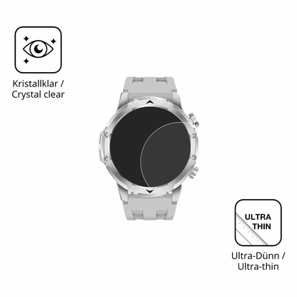 Dünne und klare Folie passend zugeschnitten für FitVigor Smartwatch 1.53 Zoll