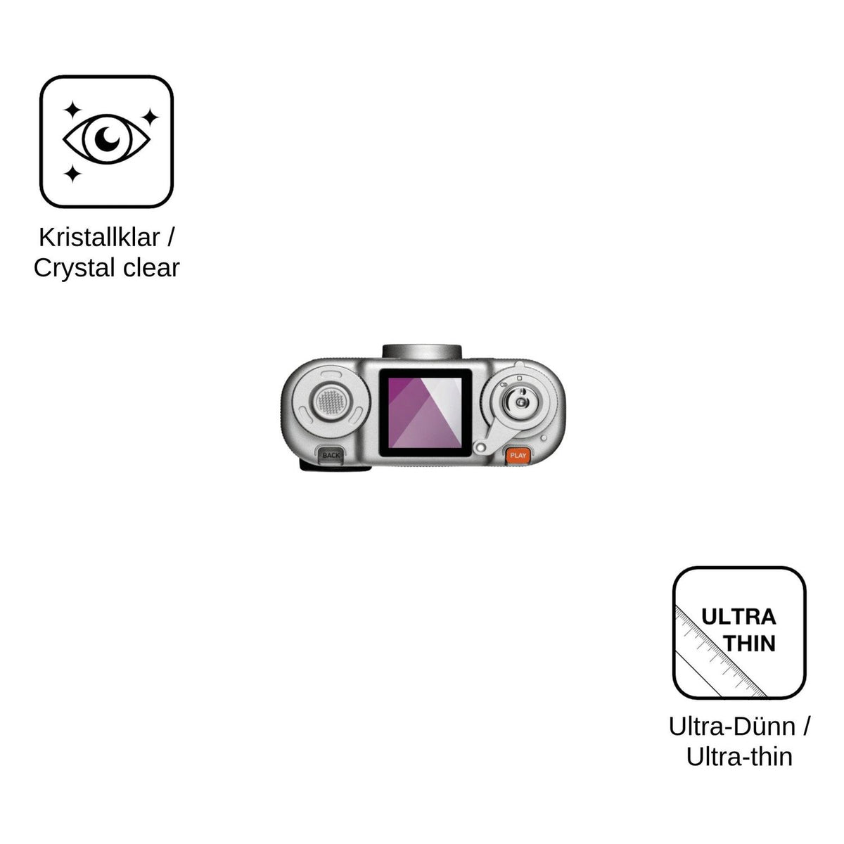4x Screen Protector for Fujifilm instax Pal 2 Protection Crystal Clear dipos