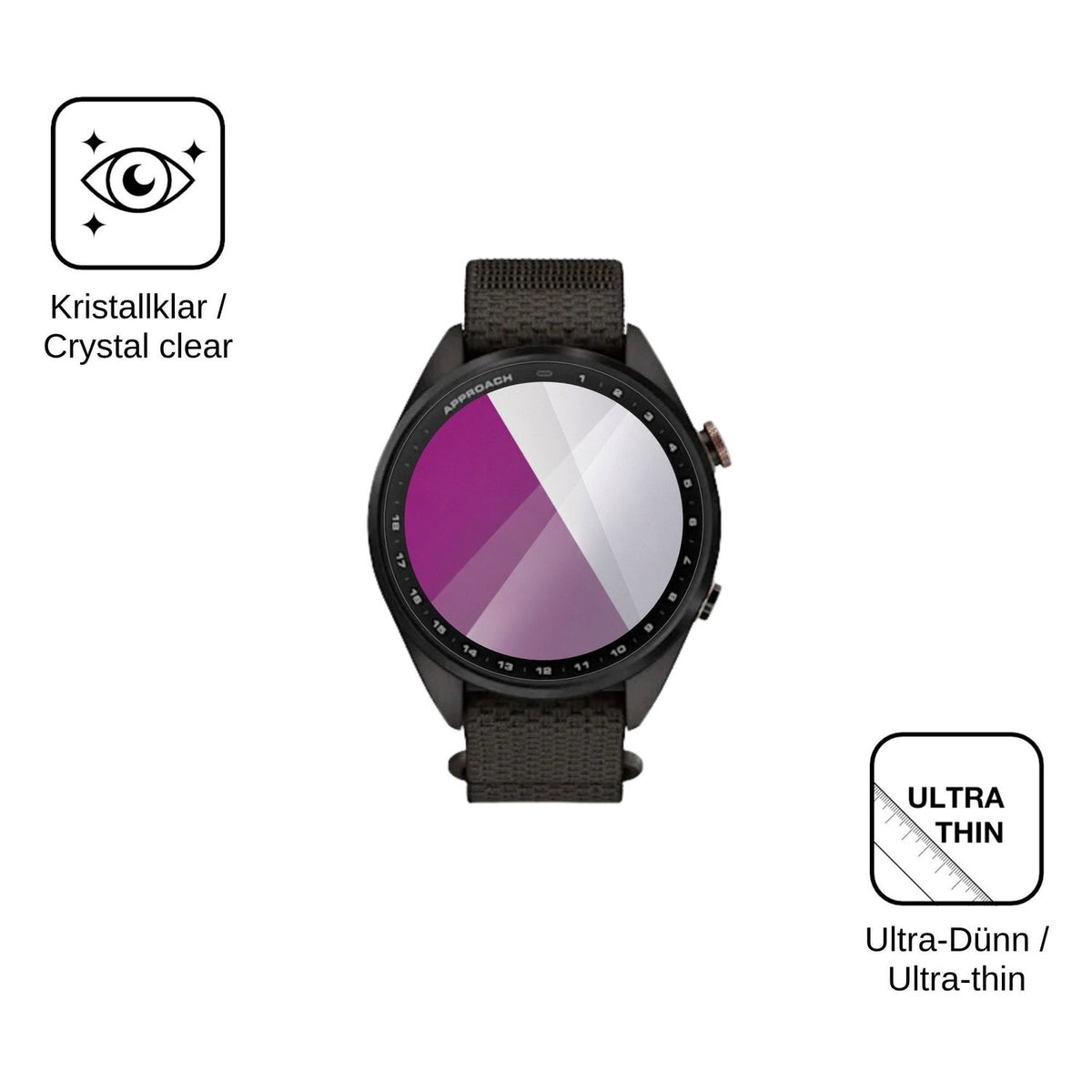 6x Screen Protector for Garmin Approach S72 Protection Crystal Clear dipos