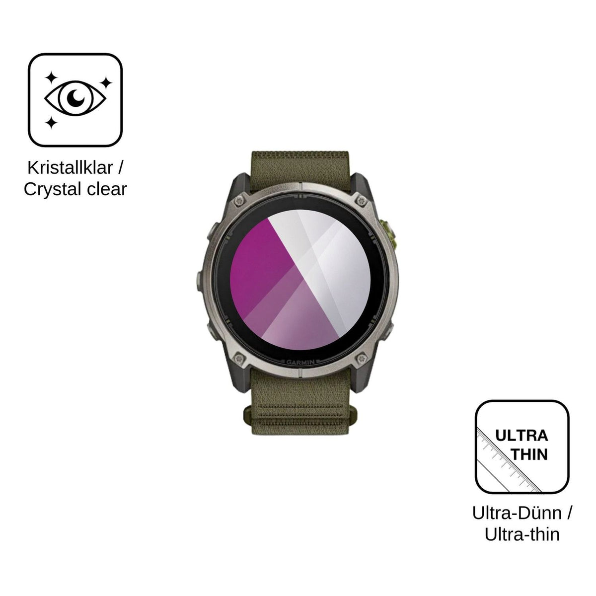 6x Screen Protector for Garmin Enduro 4 Protection Crystal Clear dipos
