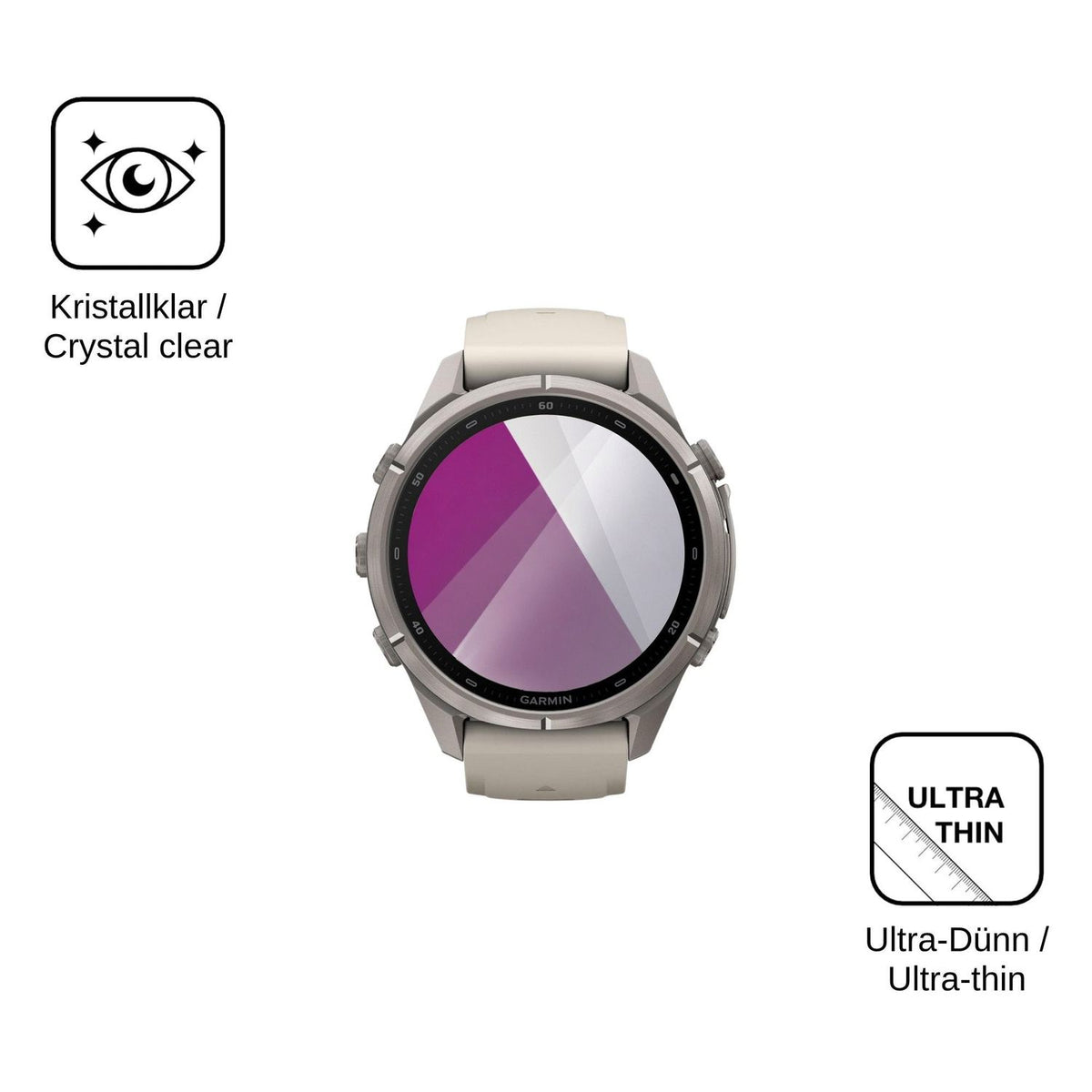 6x Screen Protector for Garmin Fenix 9 Pro Protection Crystal Clear dipos
