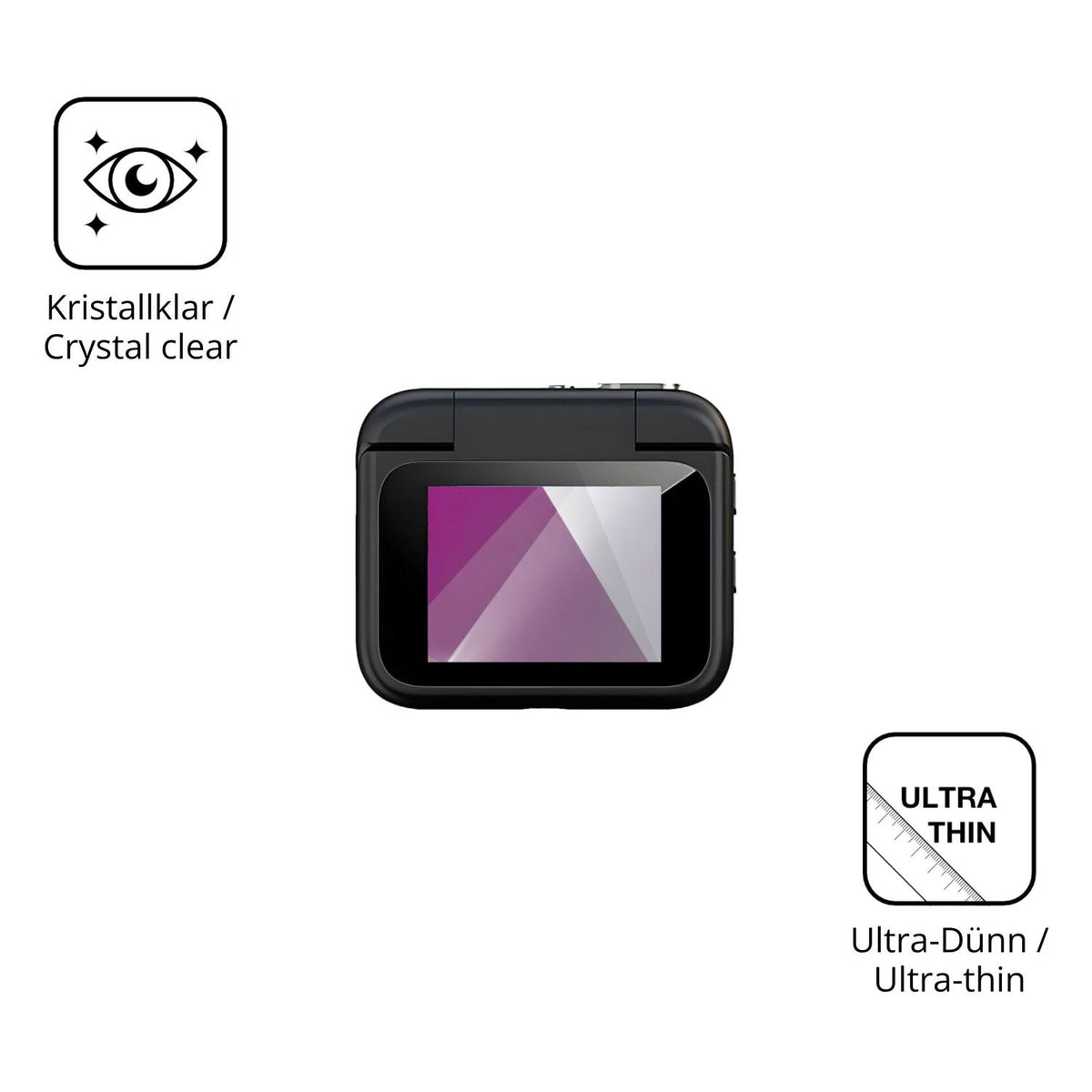 Dünne und klare Folie passend zugeschnitten für Growalleter Y360