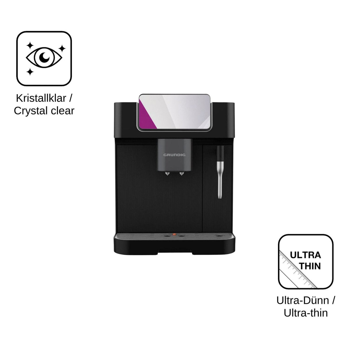 2x Screen Protector for Grundig KVA 6230 Protection Crystal Clear dipos