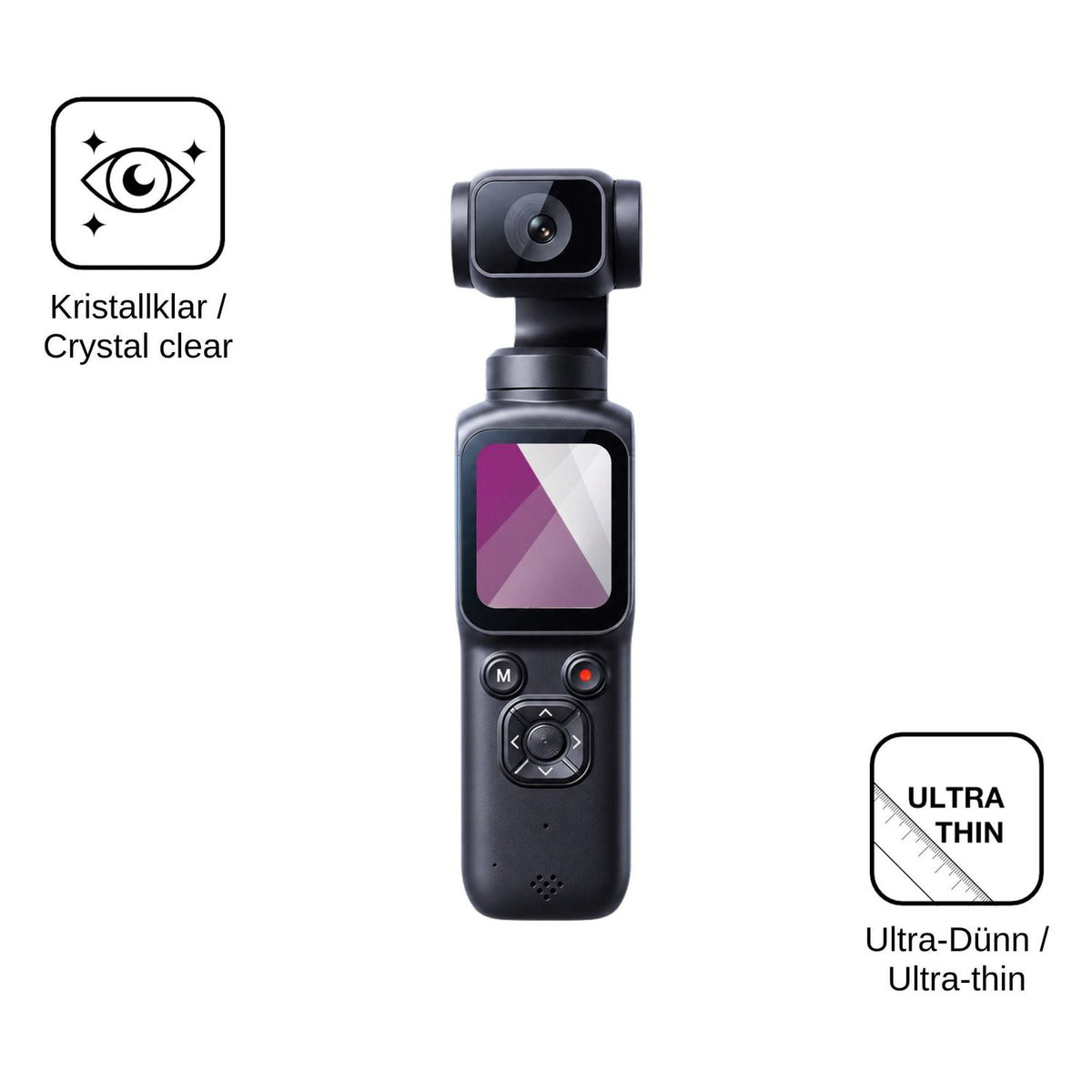 4x Screen Protector for heygocam Pgc-001 Protection Crystal Clear dipos