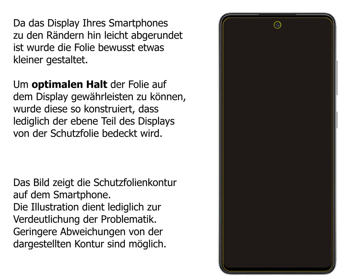 Dünne und klare Folie passend zugeschnitten für Hisense H50S