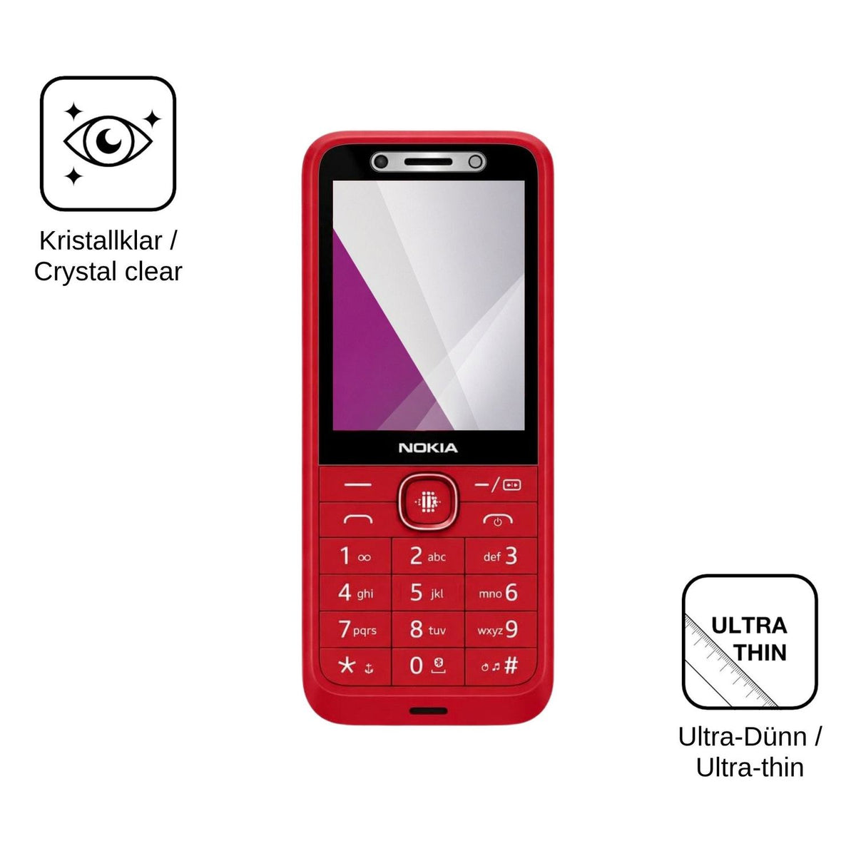 4x Screen Protector for HMD 215 4G 2E Protection Crystal Clear dipos