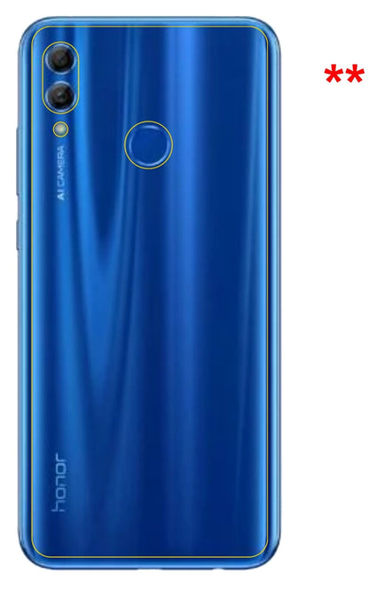 Dünne und klare Folie passend zugeschnitten für Honor 10 Lite Rückseite