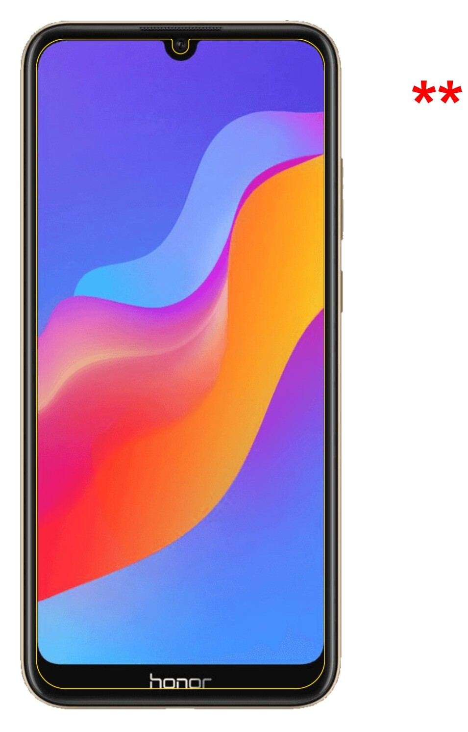 Dünne und klare Folie passend zugeschnitten für Honor 8A