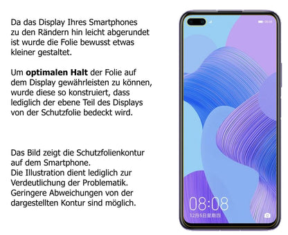 Dünne und klare Folie passend zugeschnitten für Honor V30 Pro