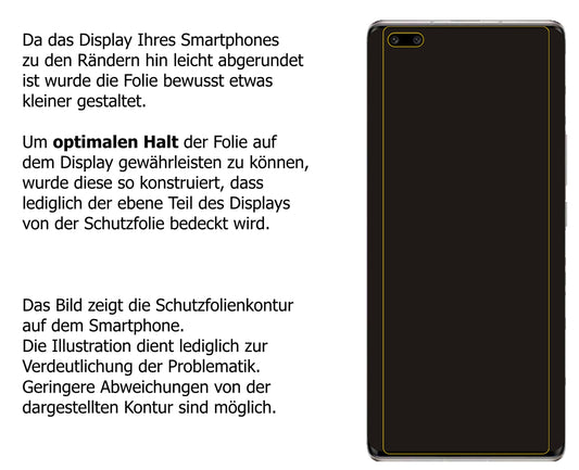 Schutzfolie mit optimaler Passform, zur Verwendung mit Hüllen geeignet