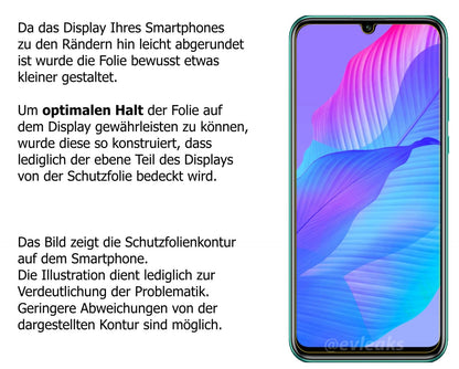 Dünne und klare Folie passend zugeschnitten für Huawei P Smart S