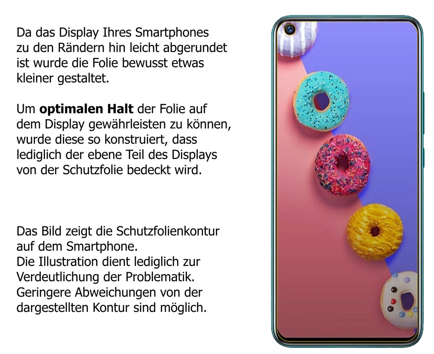 Dünne und klare Folie passend zugeschnitten für Infinix S5