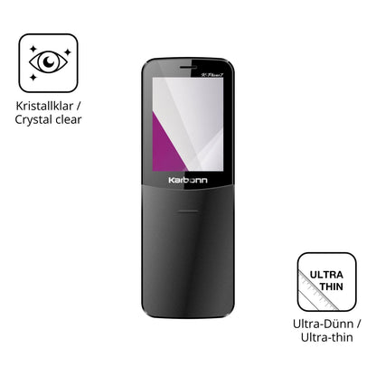 Dünne und klare Folie passend zugeschnitten für Karbonn K Phone 7