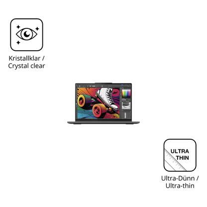 Dünne und klare Folie passend zugeschnitten für Lenovo Yoga 7 2-in-1 14IML9