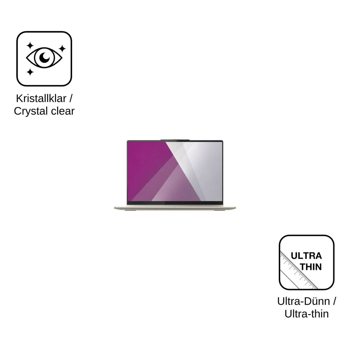 2x Screen Protector for Lenovo Yoga 7 2in1 16AKP10 Protection Crystal Clear dipos