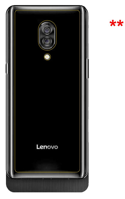 Dünne und klare Folie passend zugeschnitten für Lenovo Z5 Pro GT Rückseite