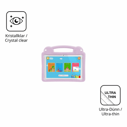 Dünne und klare Folie passend zugeschnitten für LETGOSPT Kids Tablet 10.1