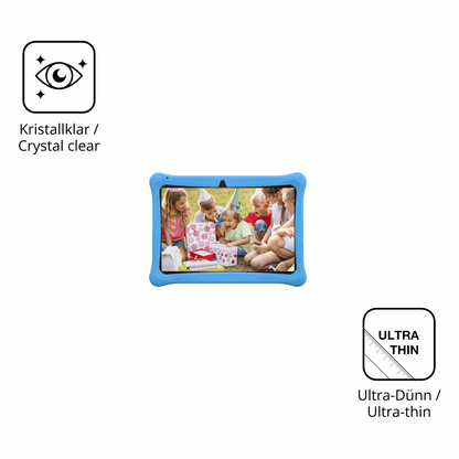 Dünne und klare Folie passend zugeschnitten für Menghu Kids Tablet 10.1