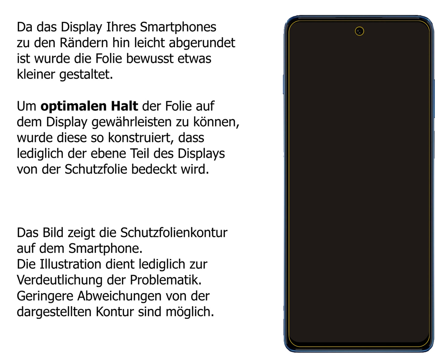 Dünne und klare Folie passend zugeschnitten für Motorola Moto G200