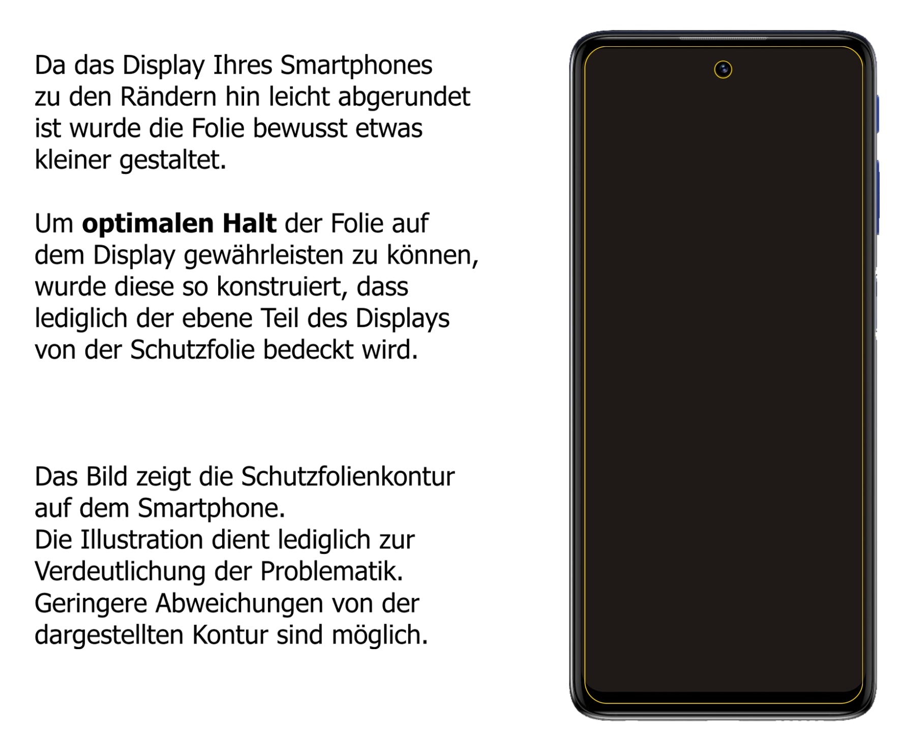 Dünne und klare Folie passend zugeschnitten für Motorola Moto G51 5G