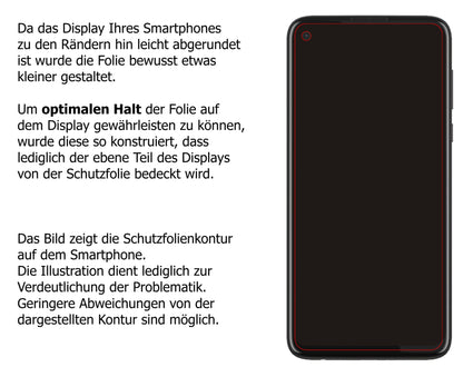Dünne und klare Folie passend zugeschnitten für Motorola Moto G8 Power