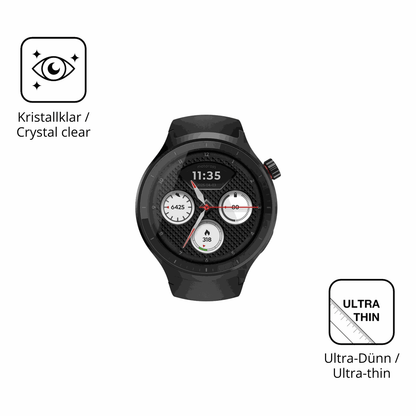 Dünne und klare Folie passend zugeschnitten für Motorola Moto Watch 2026 1.43 Zoll