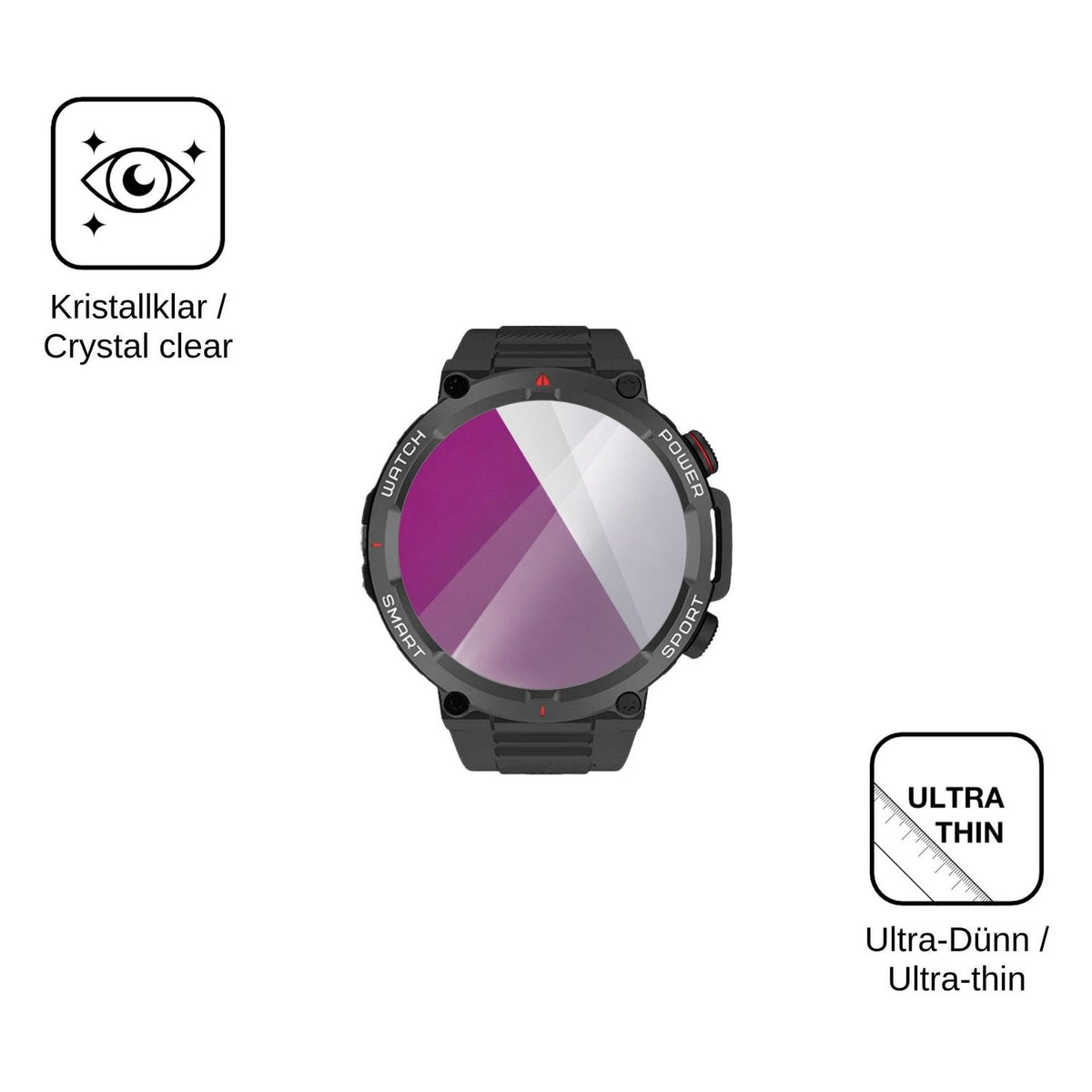 6x Screen Protector for Neow W-Watch 1.39 Protection Crystal Clear dipos
