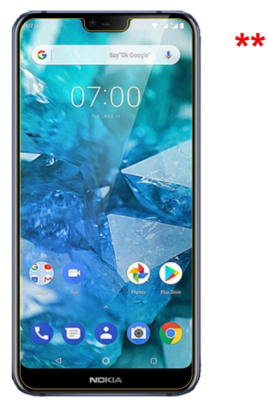 Dünne und klare Folie passend zugeschnitten für Nokia X7 (2018)