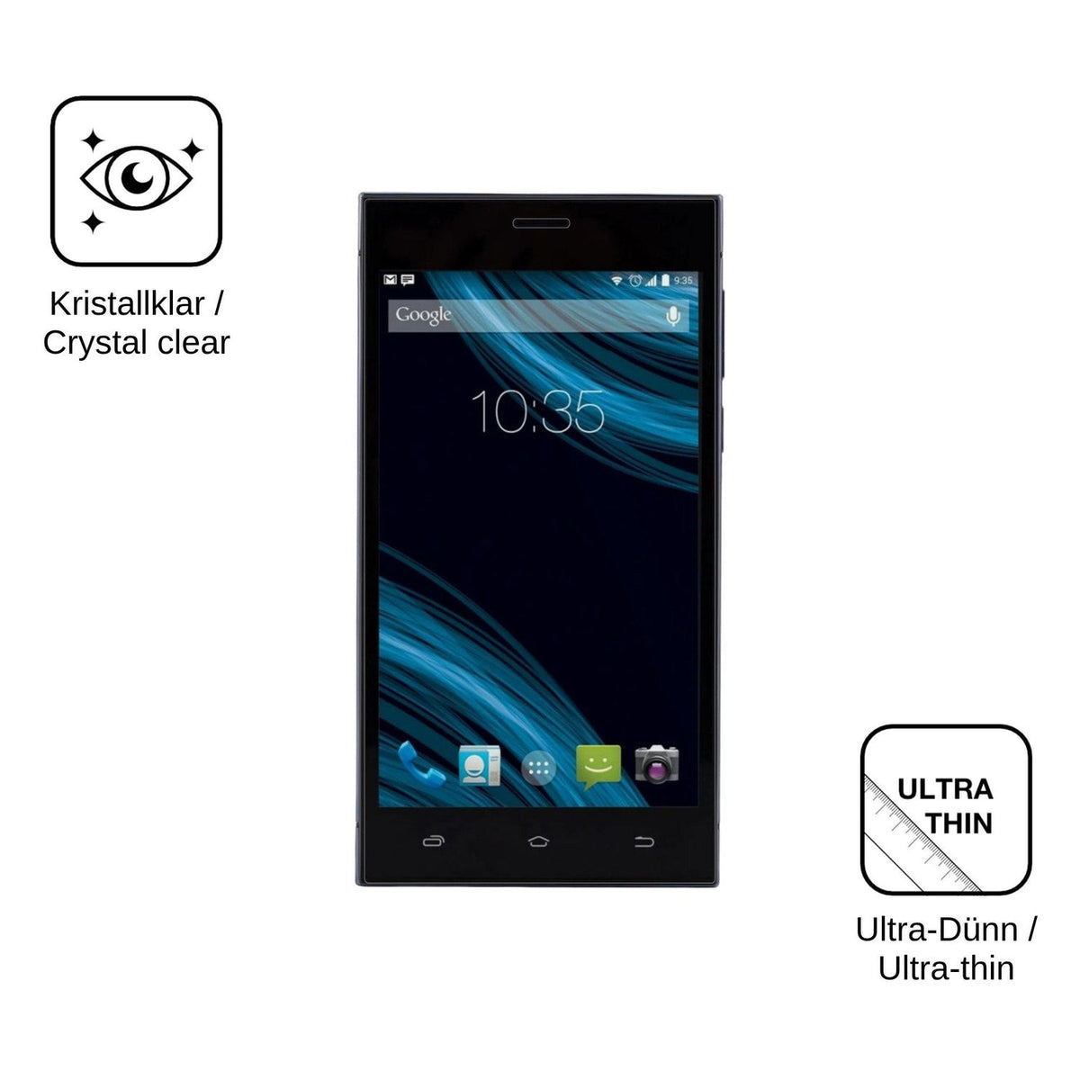 4x Screen Protector for Nomi i503 Jump Protection Crystal Clear dipos