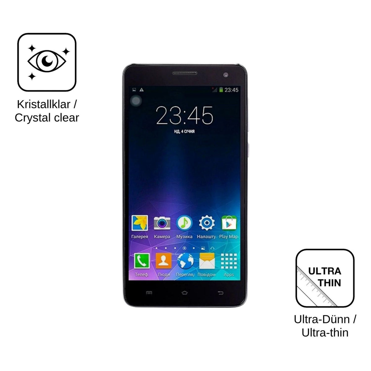 4x Screen Protector for Nomi i550 Space Protection Crystal Clear dipos