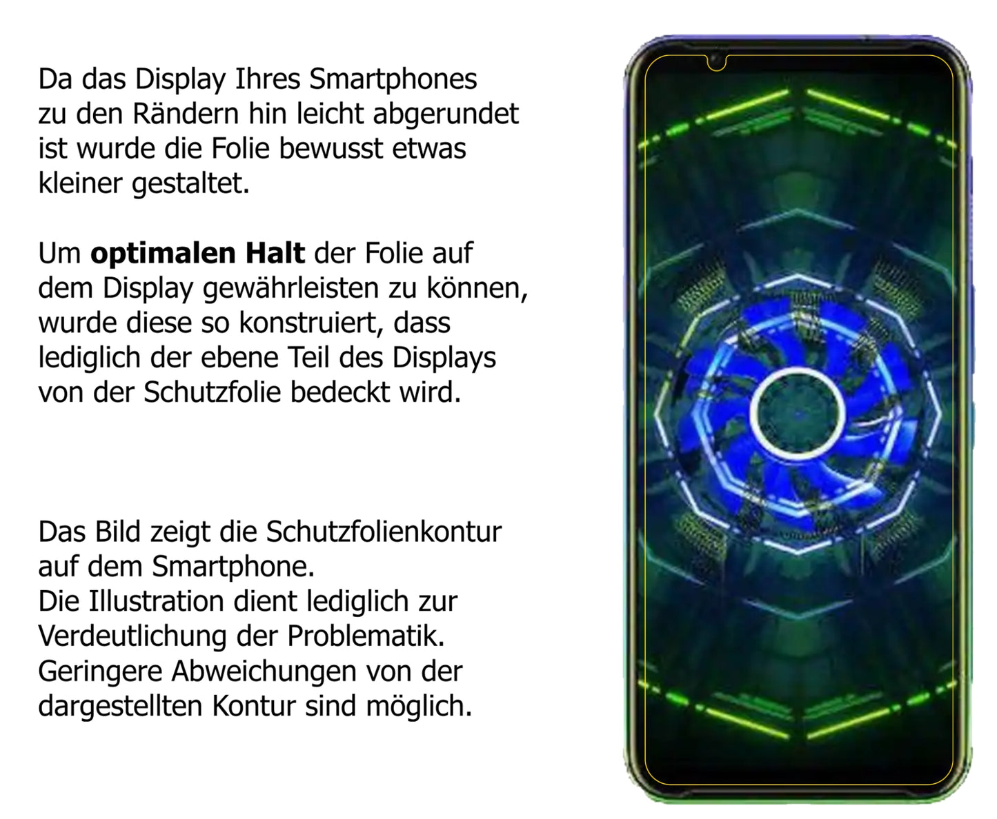 Dünne und klare Folie passend zugeschnitten für nubia Red Magic 5S