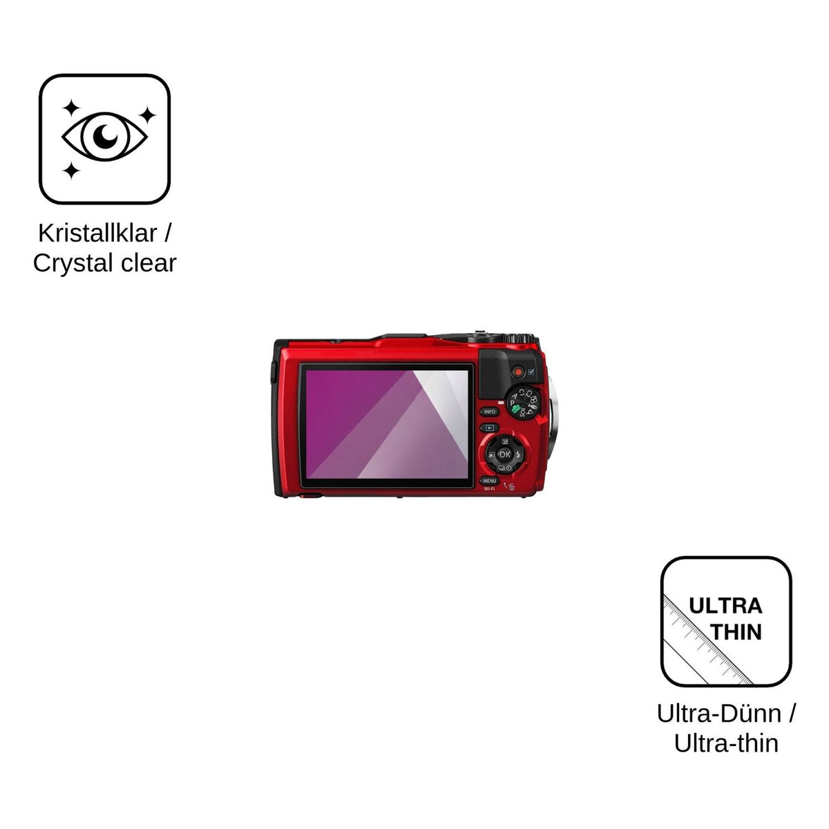4x Screen Protector for Olympus OM System Tough TG-6 Protection Crystal Clear dipos