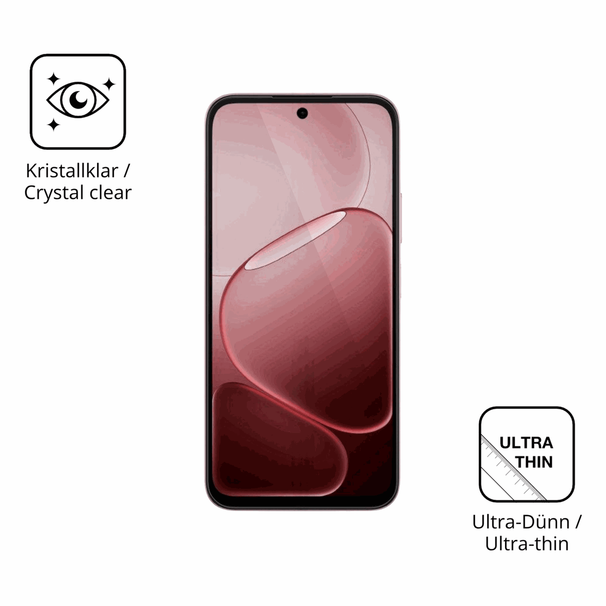 D�nne und klare Folie passend zugeschnitten f�r Oppo A6