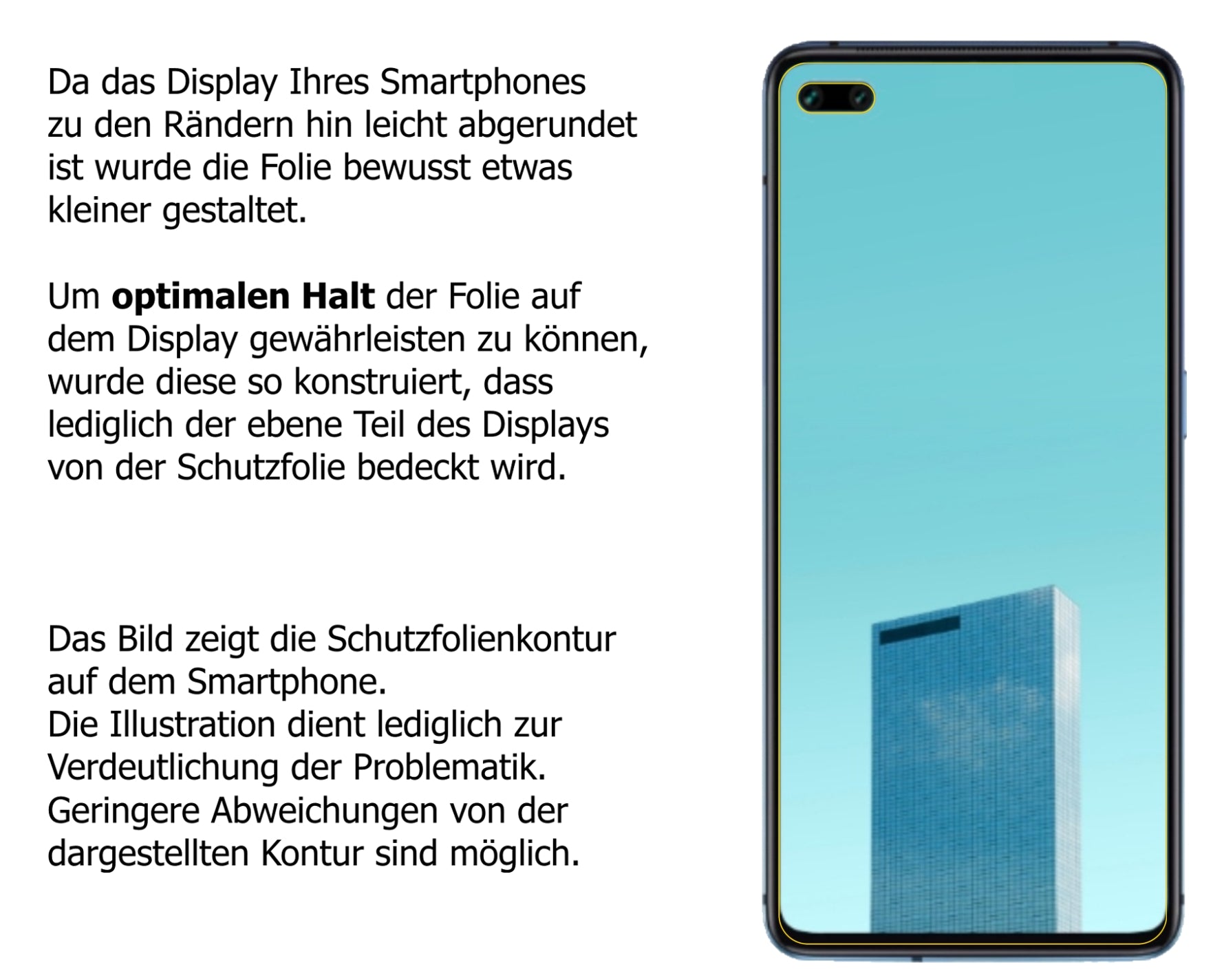 Dünne und klare Folie passend zugeschnitten für Oppo A92s