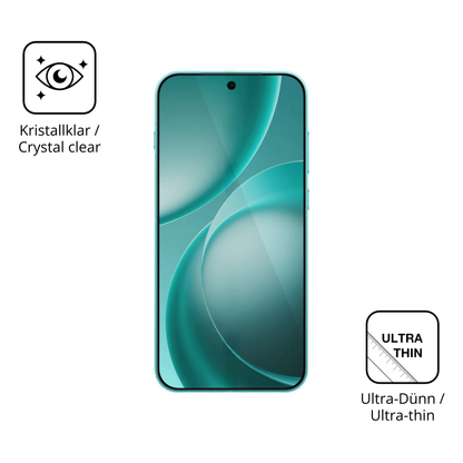 Dünne und klare Folie passend zugeschnitten für Oppo Find X9s Pro